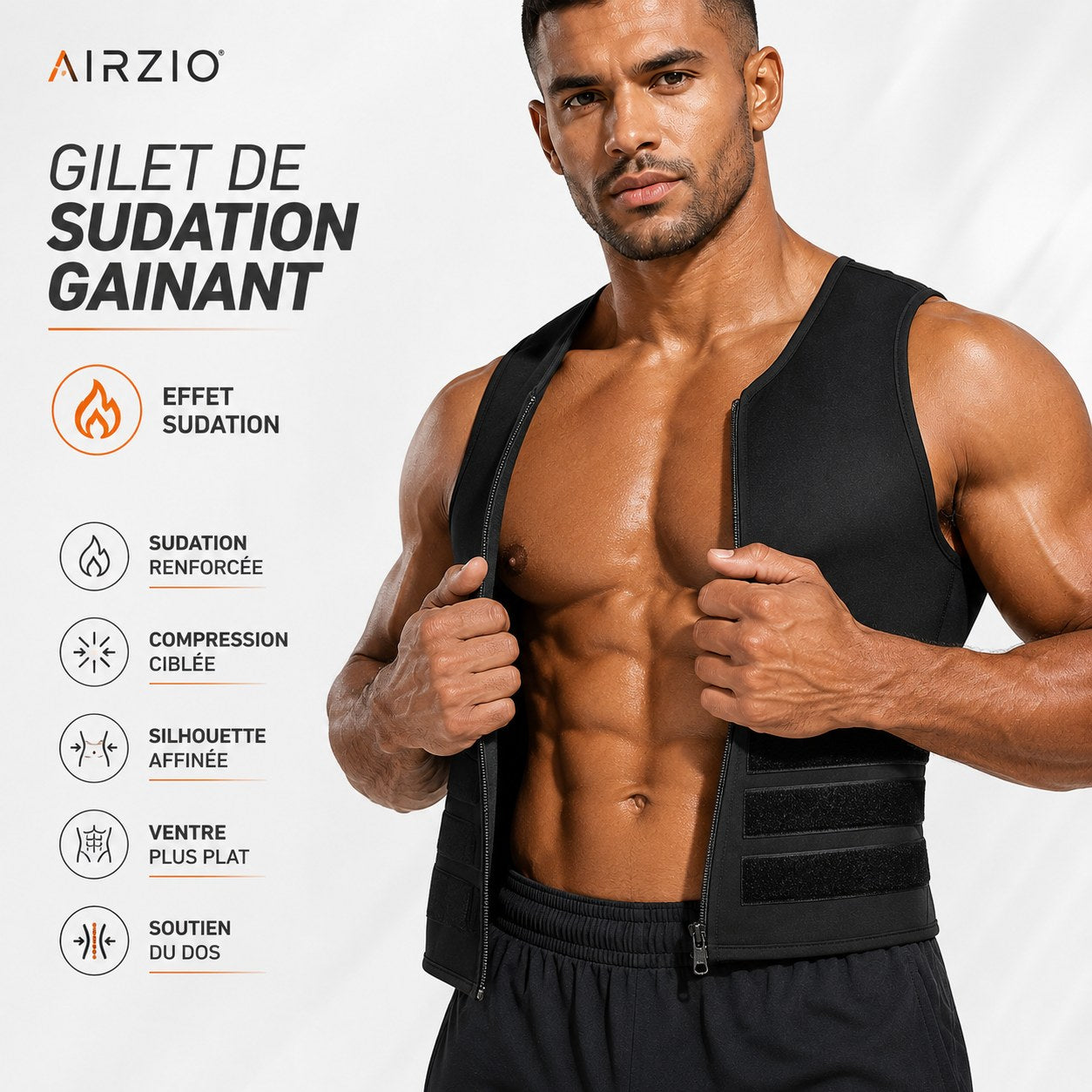Airzio ThermoVest — Gilet de sudation compressif — vue 6