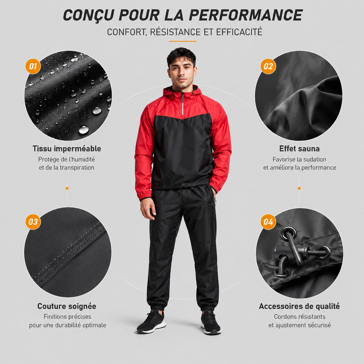 Airzio ThermoRun — Combinaison sauna unisexe — vue 8