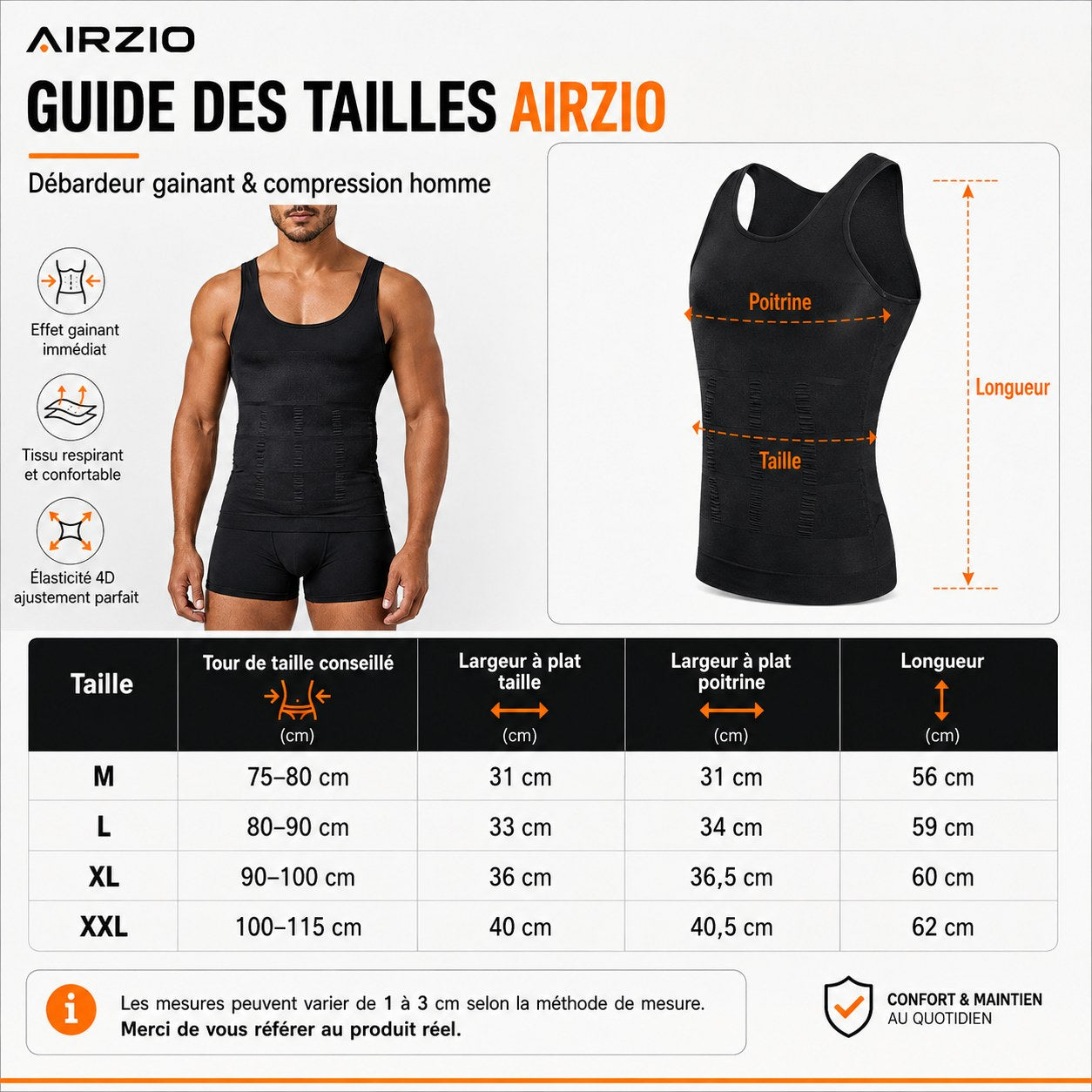 Airzio Sculpt-V — Débardeur gainant sans couture — vue 9