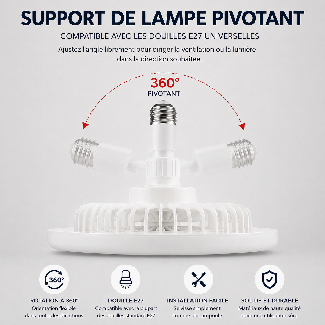 Ventilateur de plafond LED 3 en 1 avec télécommande – Éclairage, ventilation et confort au quotidien