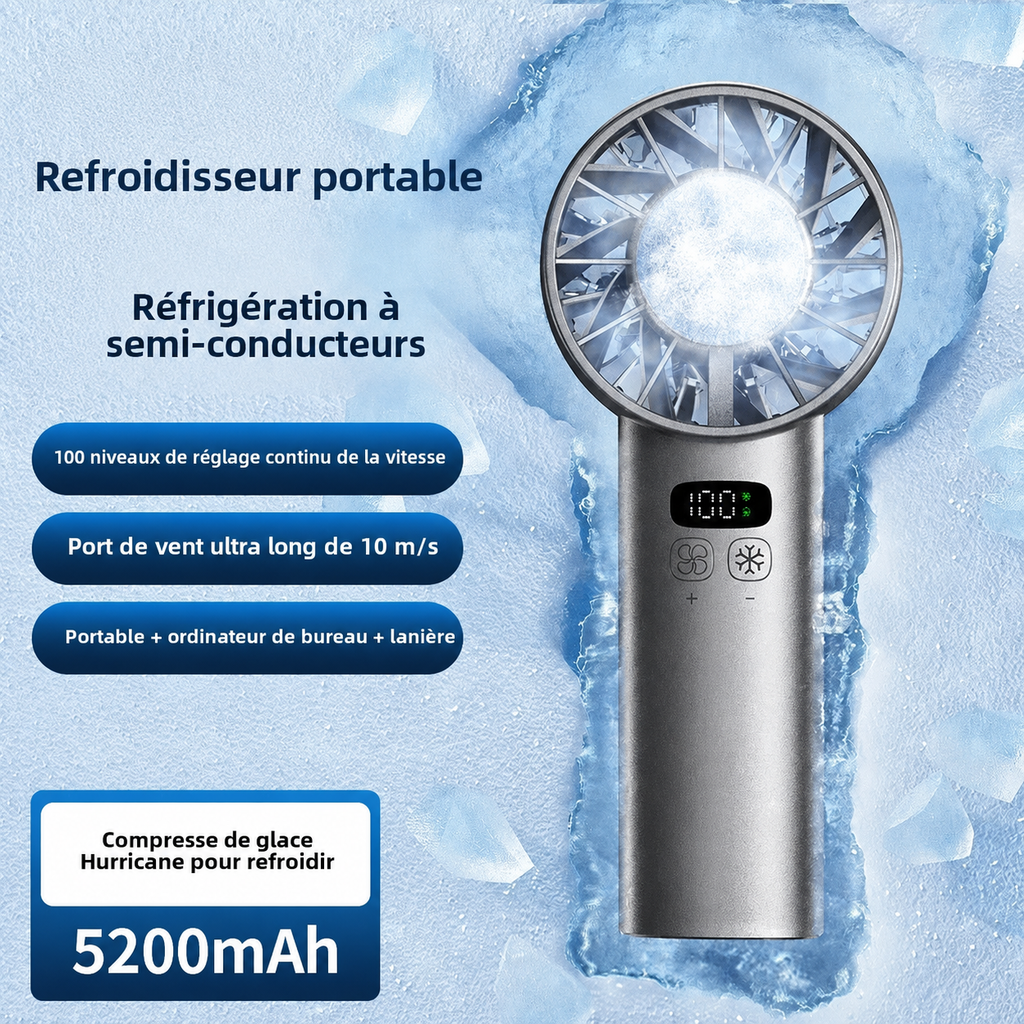 Ventilateur Turbo Portable Airzio – Refroidissement Rapide & Pliable