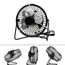 Mini ventilateur USB en métal 14,5 × 15 cm – Compact, puissant et silencieux