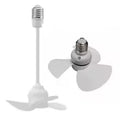 Ventilateur de plafond E27 compact – Fraîcheur instantanée et installation en quelques secondes