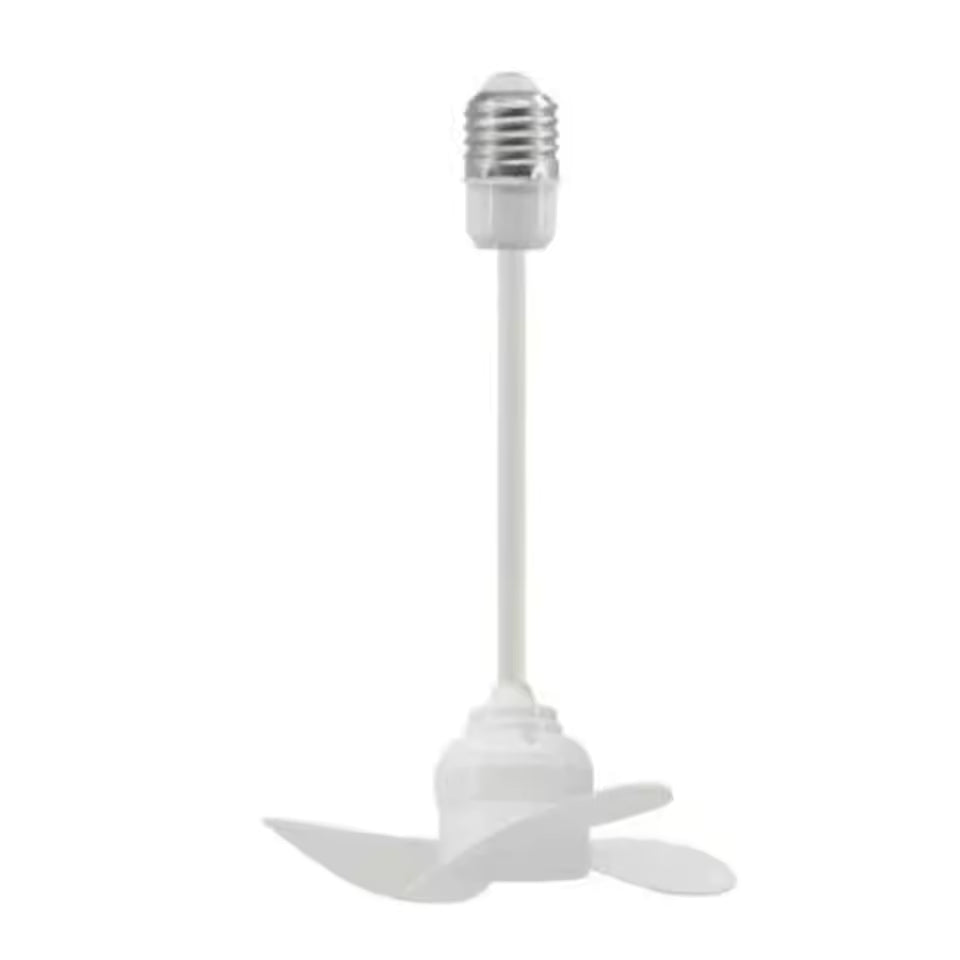 Ventilateur de plafond E27 compact – Fraîcheur instantanée et installation en quelques secondes