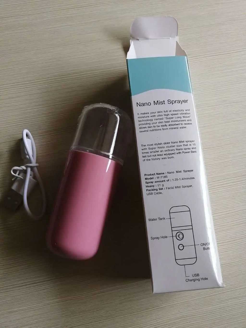 Brumisateur Visage Rafraîchissant Airzio – Nano Spray Rechargeable USB