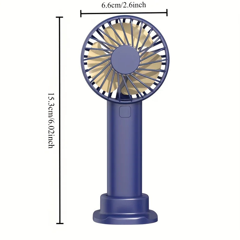 Mini Ventilateur USB Portable Airzio – Silencieux & Support Téléphone