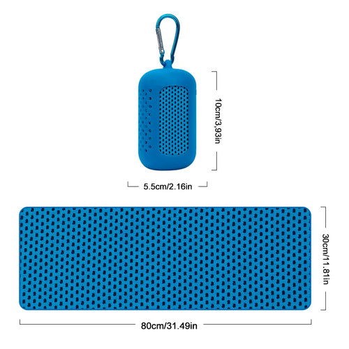 Serviette Rafraîchissante Airzio – Effet Glacé Instantané (avec étui)