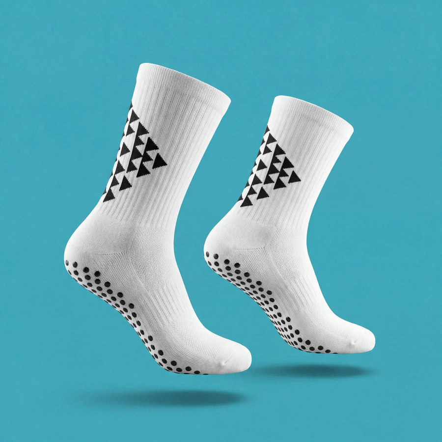 Airzio S-Grip Blanc — Chaussettes antidérapantes