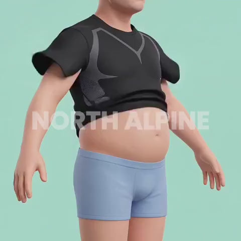 Airzio Sculpt-T — T-shirt de compression homme — démonstration vidéo 1